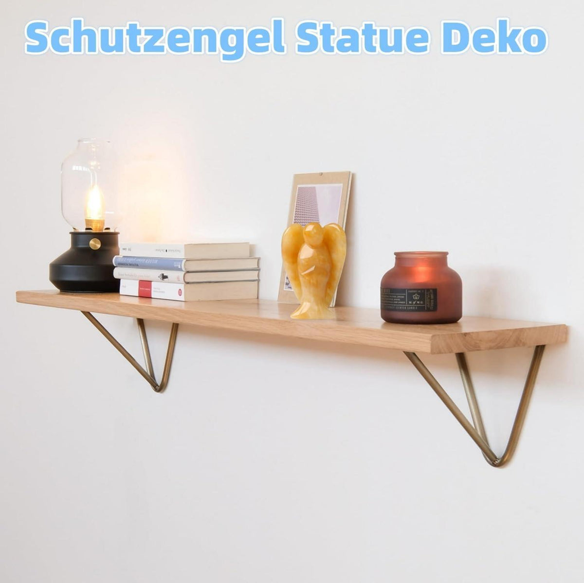 Engel Figur Gelbe Jade Schutzengel Kristall Heilung Reiki Deko