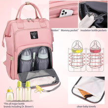 Wickelrucksack mit wasserdichter Wickelunterlage und großer