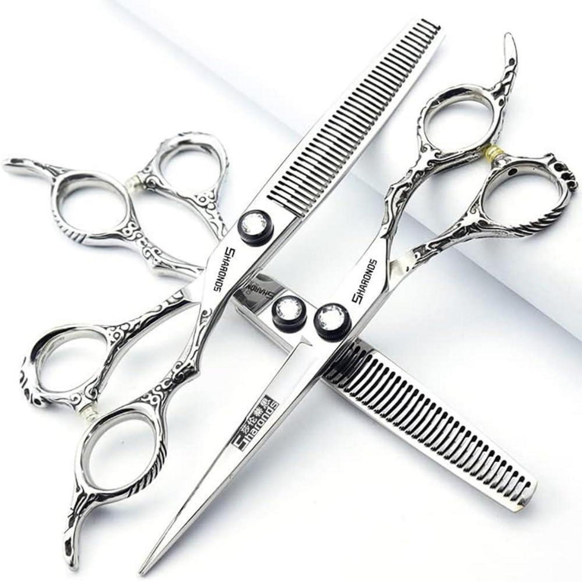 Professionelle Friseurschere 440C Edelstahl 6-Zoll Set