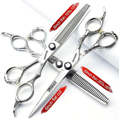 Professionelle Friseurschere 440C Edelstahl 6-Zoll Set