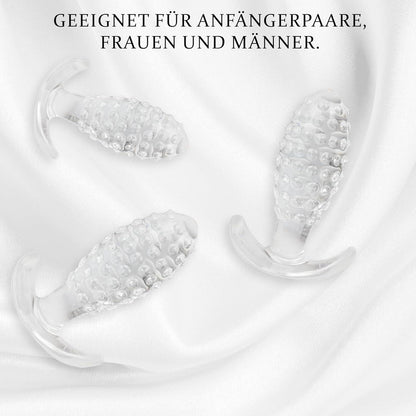 Analplug Silikon Ananas Kristall Butt Plug für Frauen Männer Anfänger Fortgeschrittene