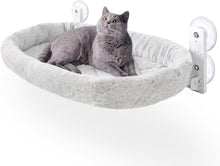 Fensterliege für Katzen Katzenbett Hängematte Grau 25kg
