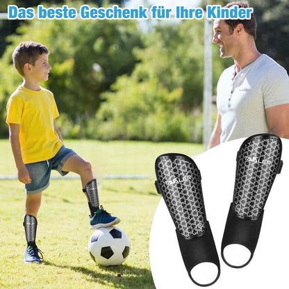 Schienbeinschoner Fußball Kinder verstellbar Knöchelschutz Jungen Mädchen