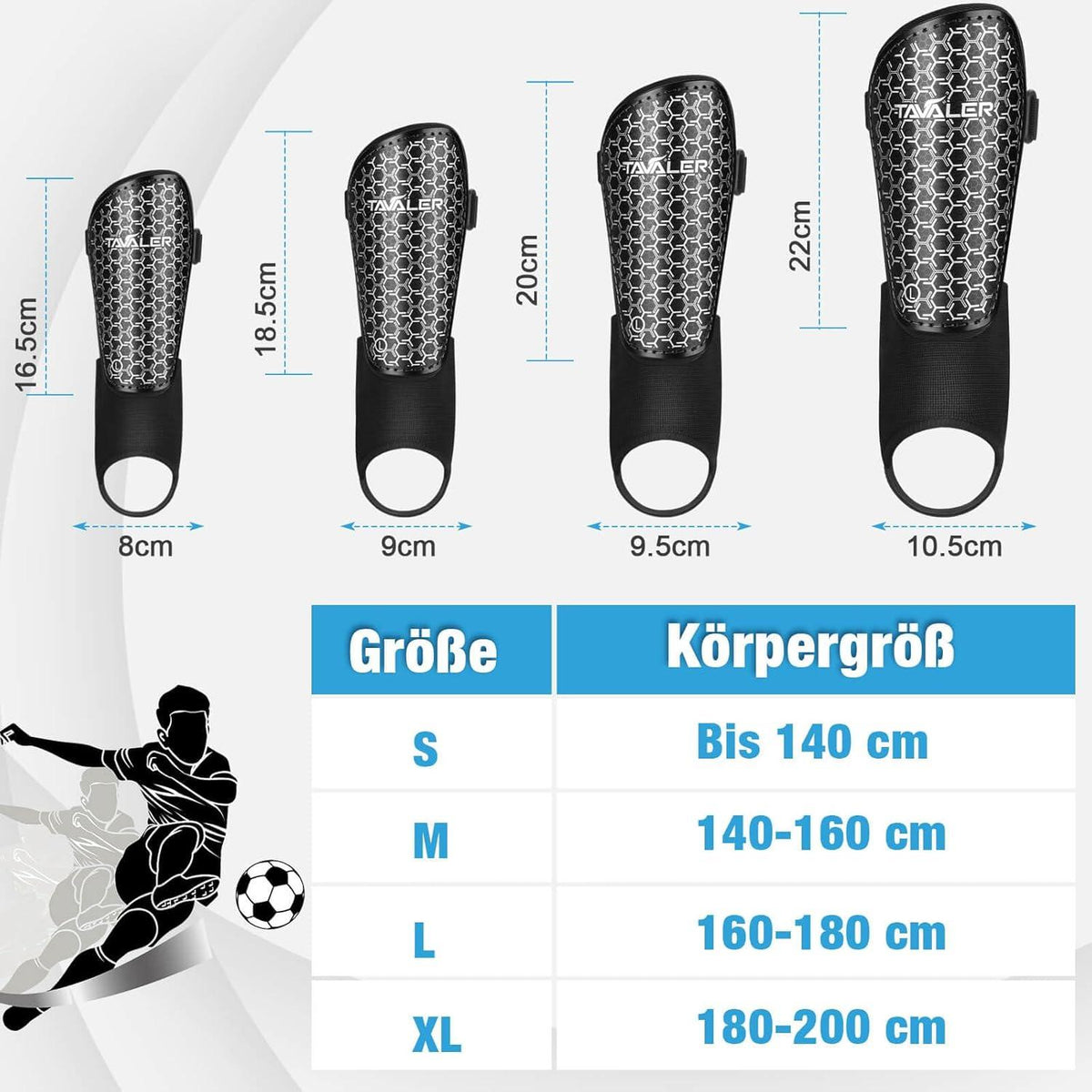 Schienbeinschoner Kinder Fußball verstellbarer Riemen Knöchelschutz【4