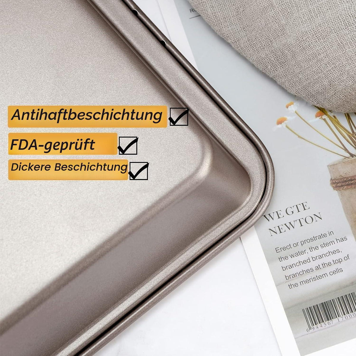 Brownie Backform mit Trennwänden – 18 Portionen
