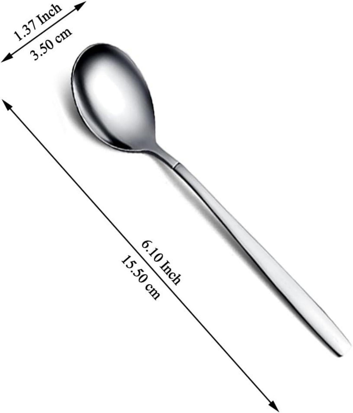 Teelöffel Set Edelstahl Dessertlöffel 12er spülmaschinenfest