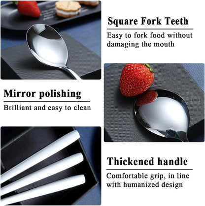 Teelöffel 12er Set Edelstahl Kaffeelöffel Dessertlöffel