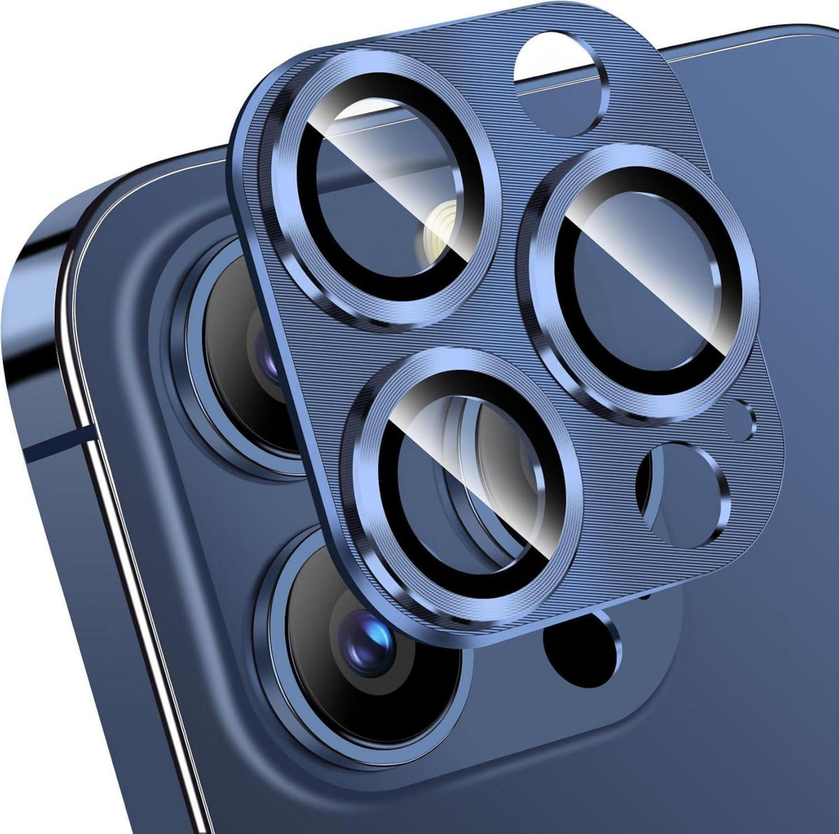iPhone 15 Pro Max Kameraschutz Zinklegierung Panzer Glas Ultra HD