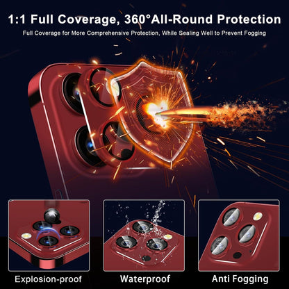 Kameraschutz iPhone 15 Pro Max & 15 Pro Burgunderrot 3er Pack