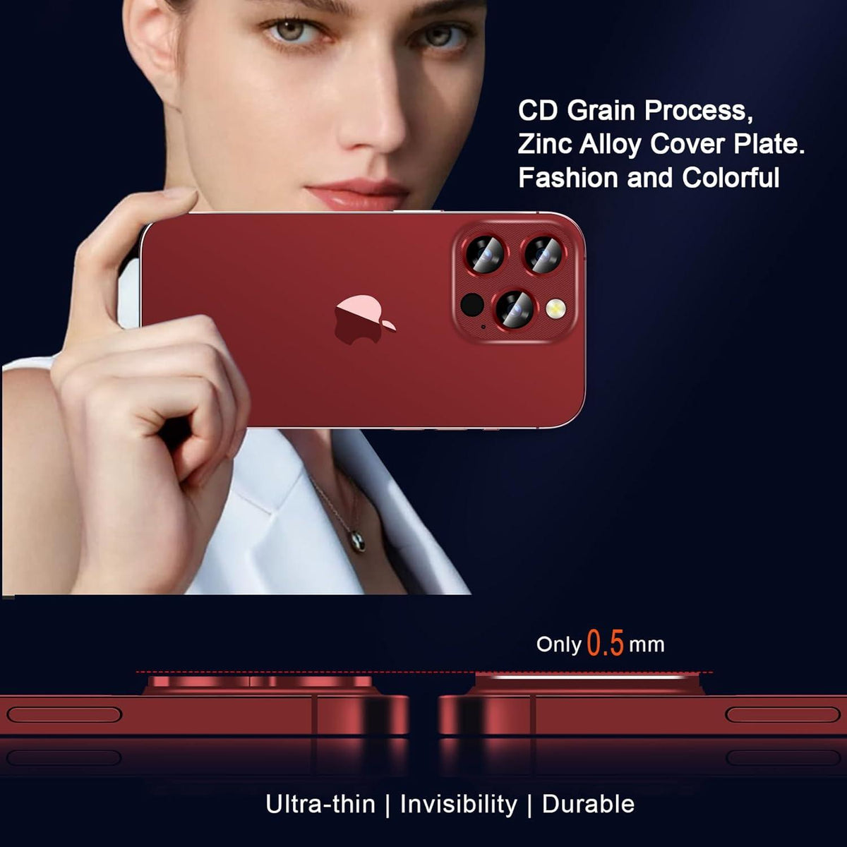Kameraschutz iPhone 15 Pro Max Pro Zinklegierung Schutzglas