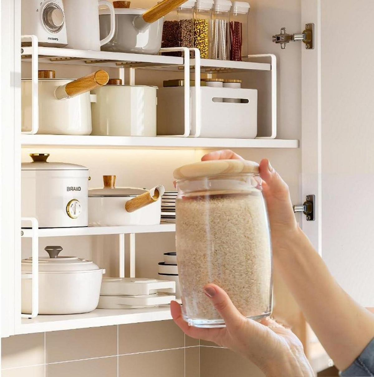 HQahnekme Küchenregal Organizer Anti-Rutsch Matte