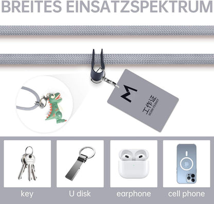 Handykette Universal Nylon Kette für jedes Handy Stilvoll und