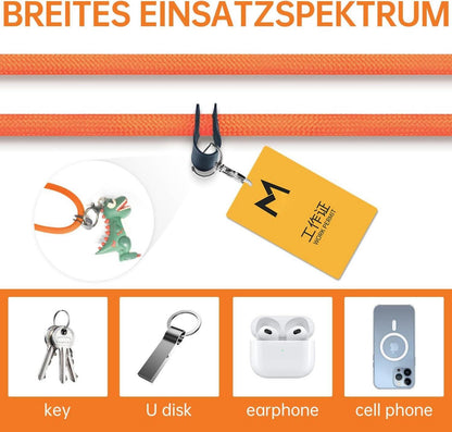 Handykette Universal Handyband Kette für Outdoor Orange