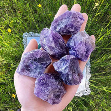 QINJIEJIE Große Amethyst Rohsteine Kristalle Natur
