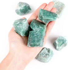 Grüne Aventurin Rohsteine 4 Stück Natur Heilsteine Set 4.5-5