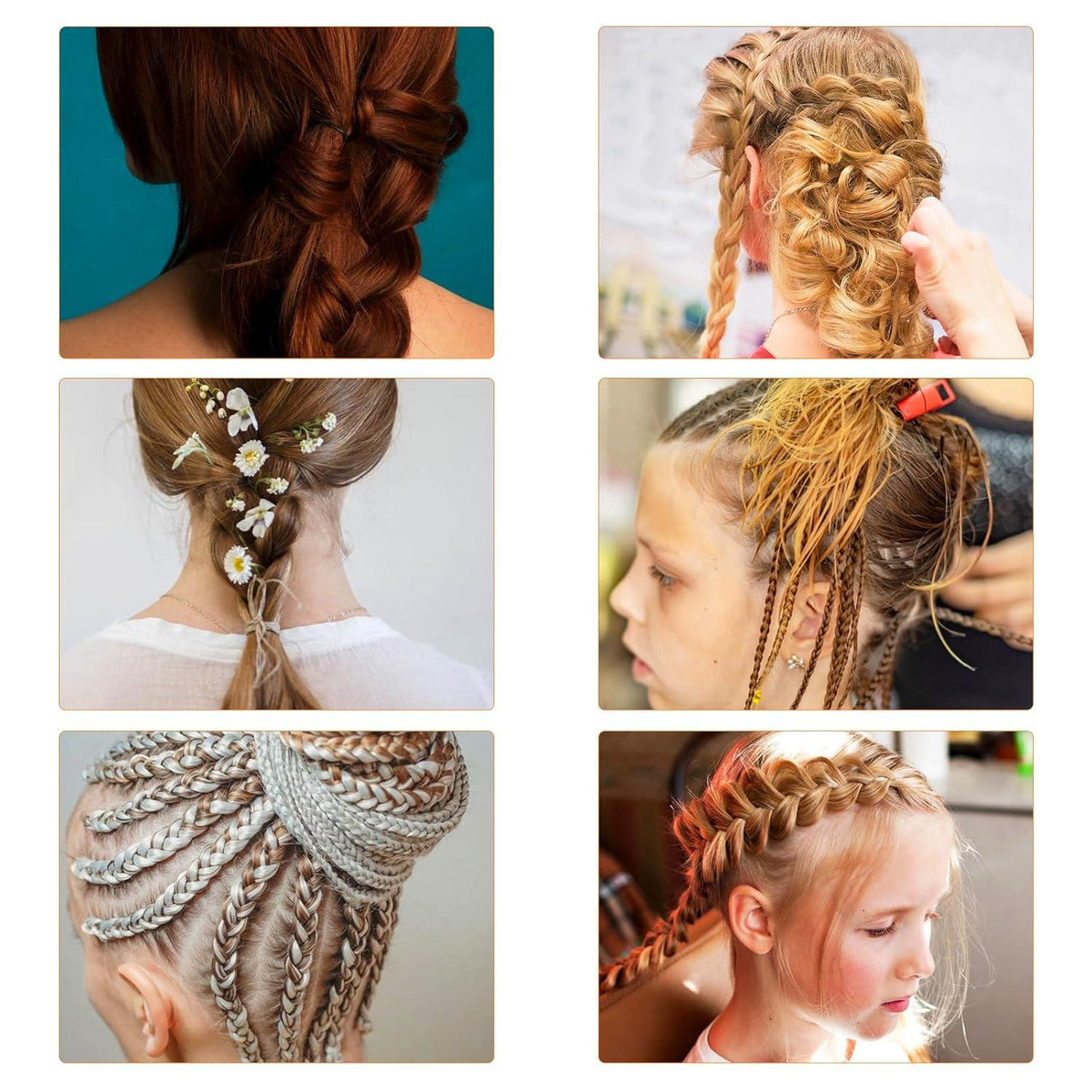 10-teiliges Haarschwanz- und Rattenschwanzkamm-Set für professionelles Styling