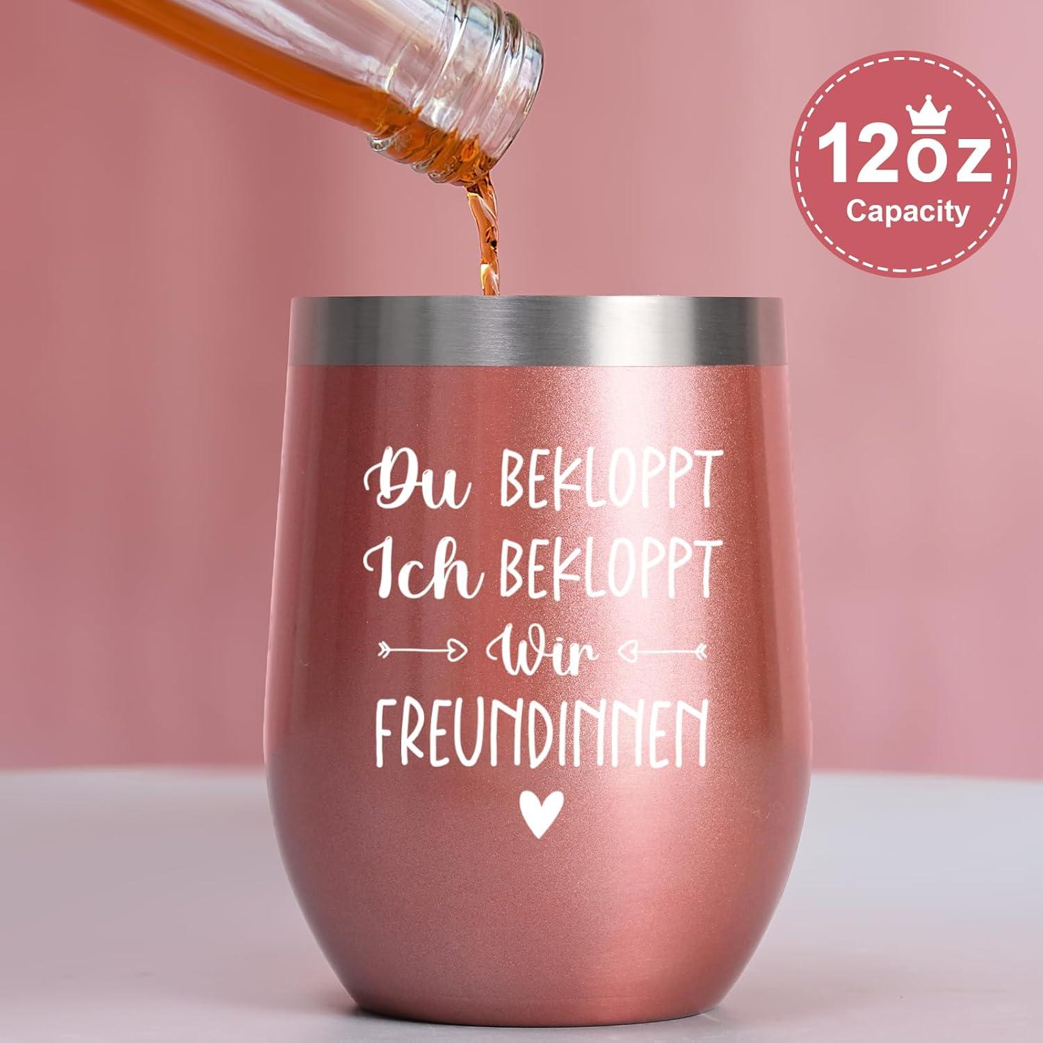 Lustige Geschenke für Frauen Weihnachten Edelstahl Kaffeebecher