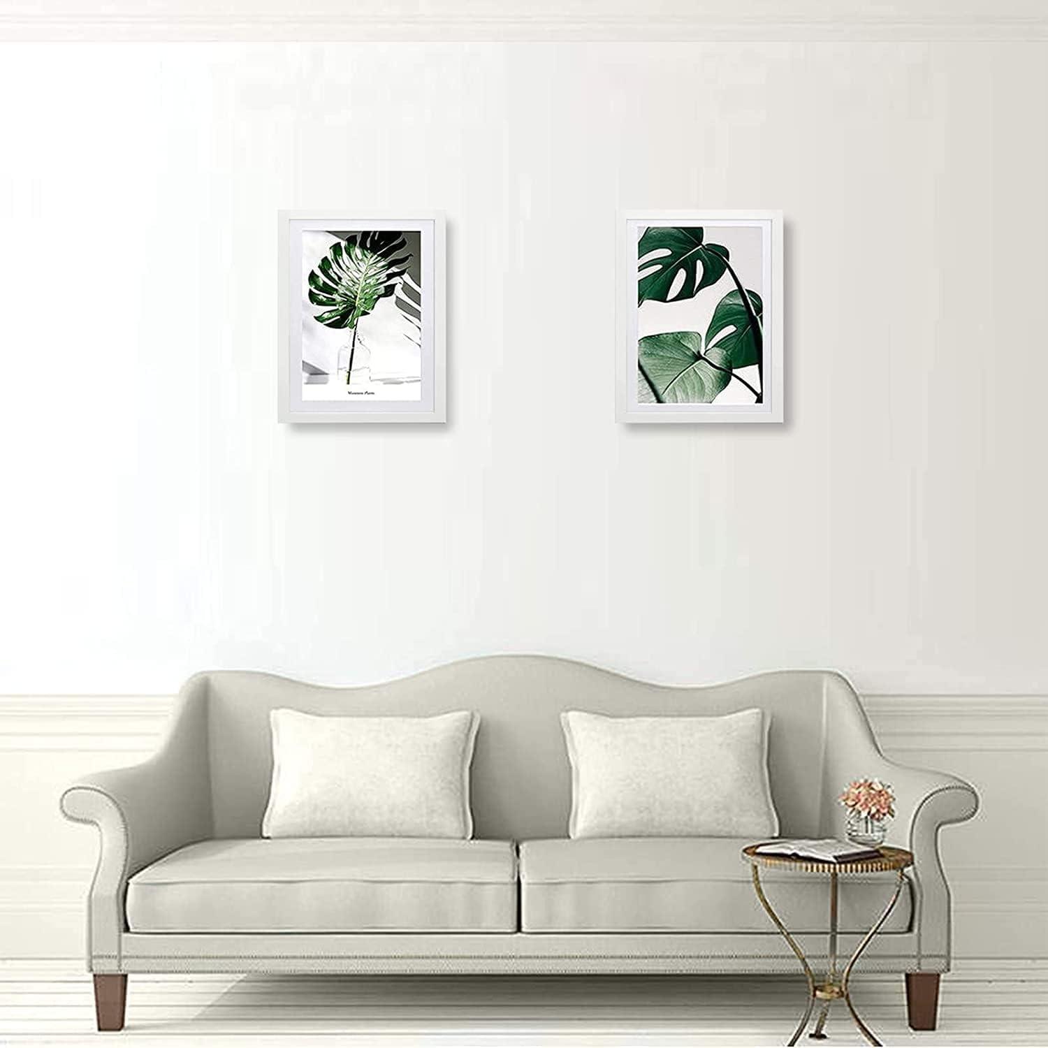 Bilderrahmen Weiß Holz 30x40 cm Fotorahmen A4 für Wohnzimmer