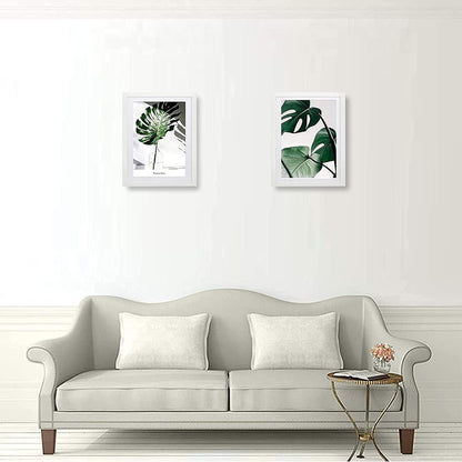 Bilderrahmen Weiß Holz 30x40 cm Fotorahmen A4 für Wohnzimmer