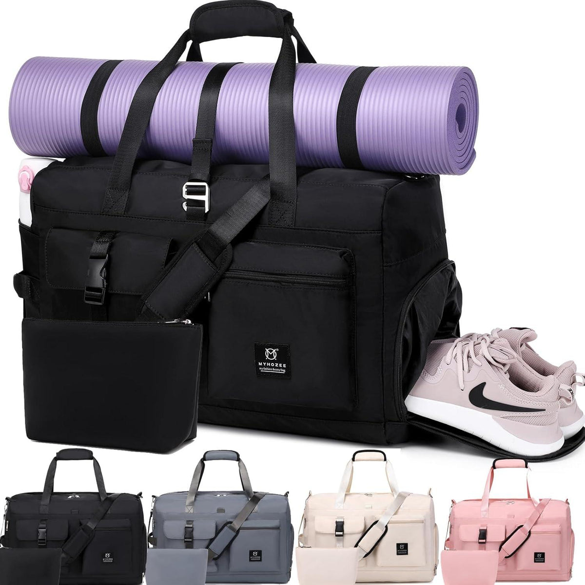 Sporttasche Damen Reisetasche Weekender Gym Bag mit Nassfach