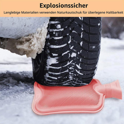 1L Wärmflasche mit Plüschbezug – Winterwärme & Geschenkidee