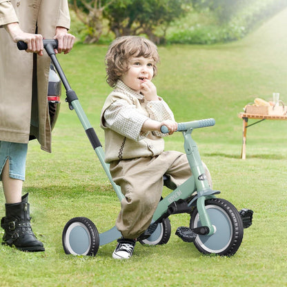 5-in-1 Kinder Dreirad & Laufrad ab 1 Jahr, Grün
