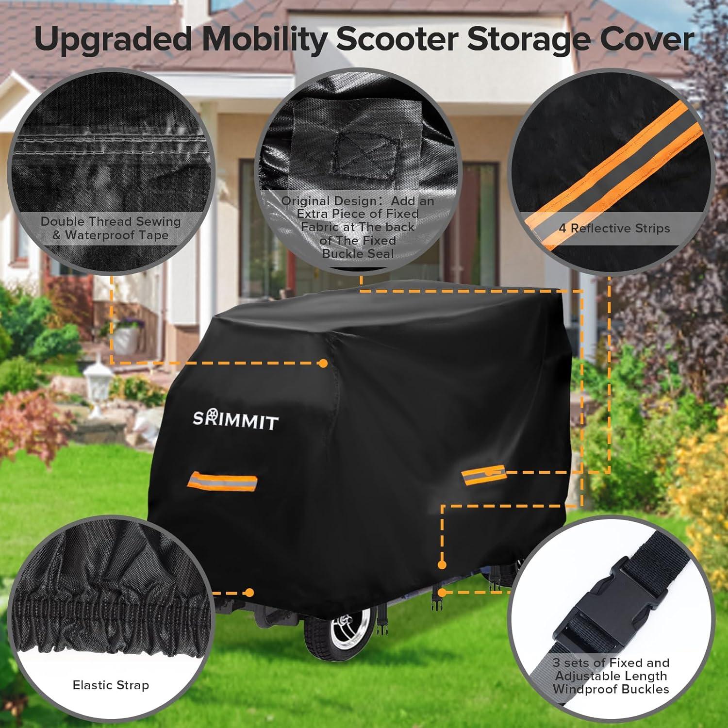 Mobilitätsscooter Abdeckhaube 420D Wasserdicht UV-beständig 2XL