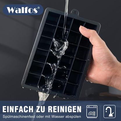 Eiswürfelform Silikon mit Deckel, BPA-frei für Cocktails Whisky Wein