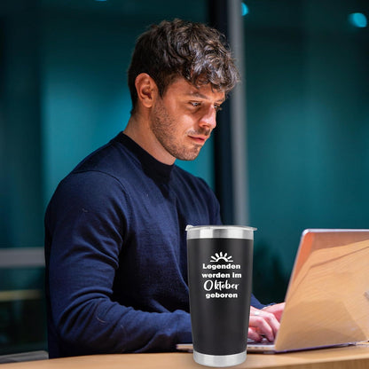 Geburtstagsgeschenk Männer Lustig 20oz Travel Mug Opa Papa Oktober