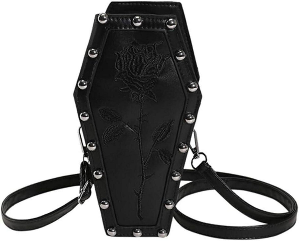 Halloween Gothic Umhängetasche Sarg Form Crossbody Handtasche