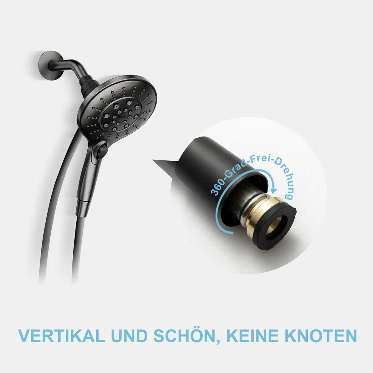 Hochwertiger PVC Brauseschlauch 1,8m für Badarmaturen