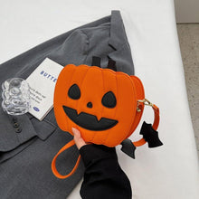 Kürbis Handtasche für Halloween Gothic Umhängetasche Teufel