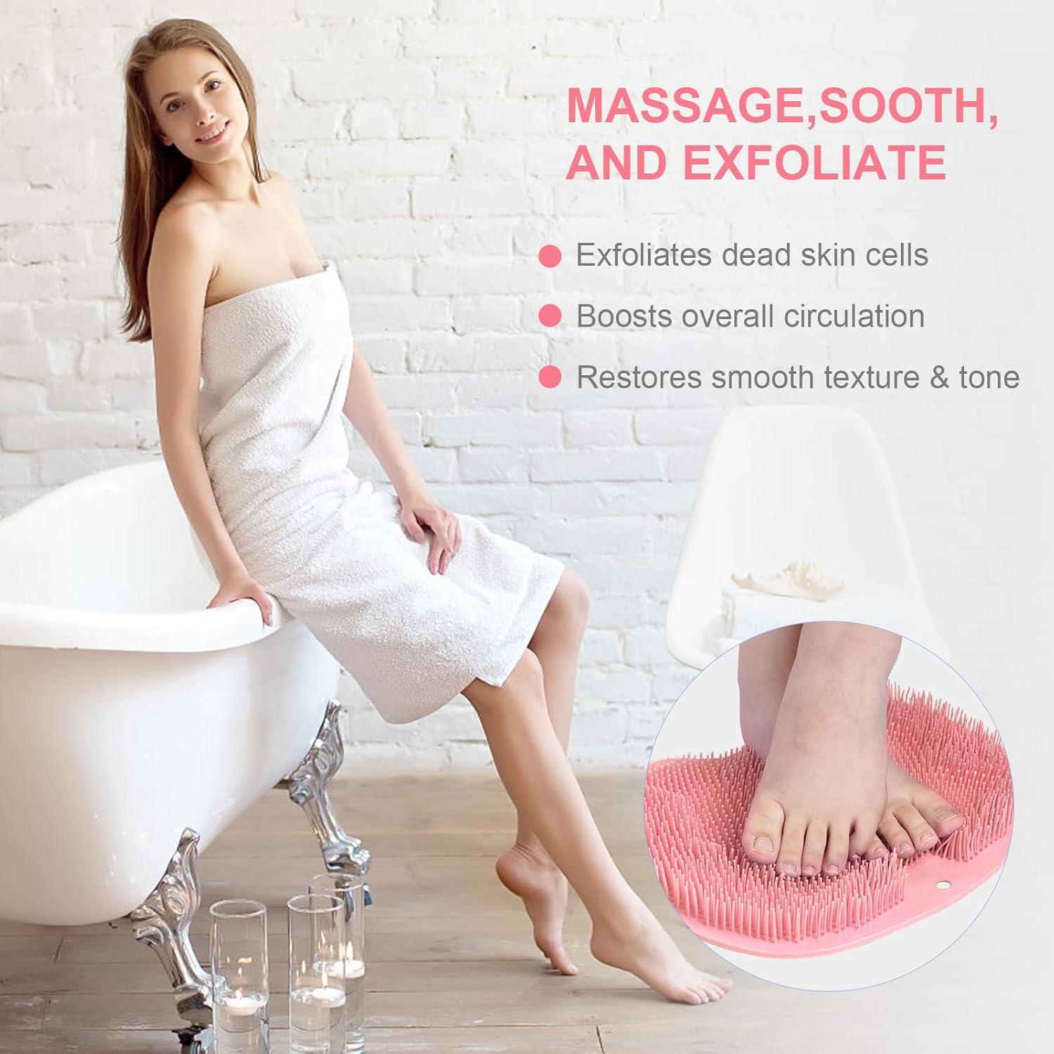 Fußbürste Fußwäsche Massage Pad mit Saugnäpfen Fußmatte