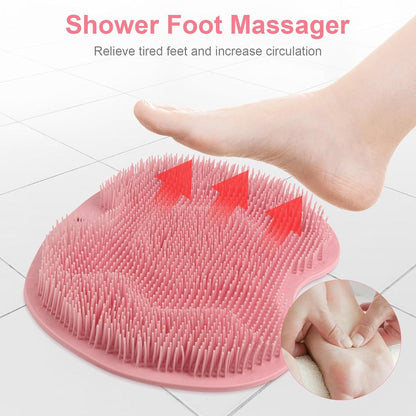 ACWOO Fußmassagegerät mit Saugnäpfen und Massagepad, Rosa