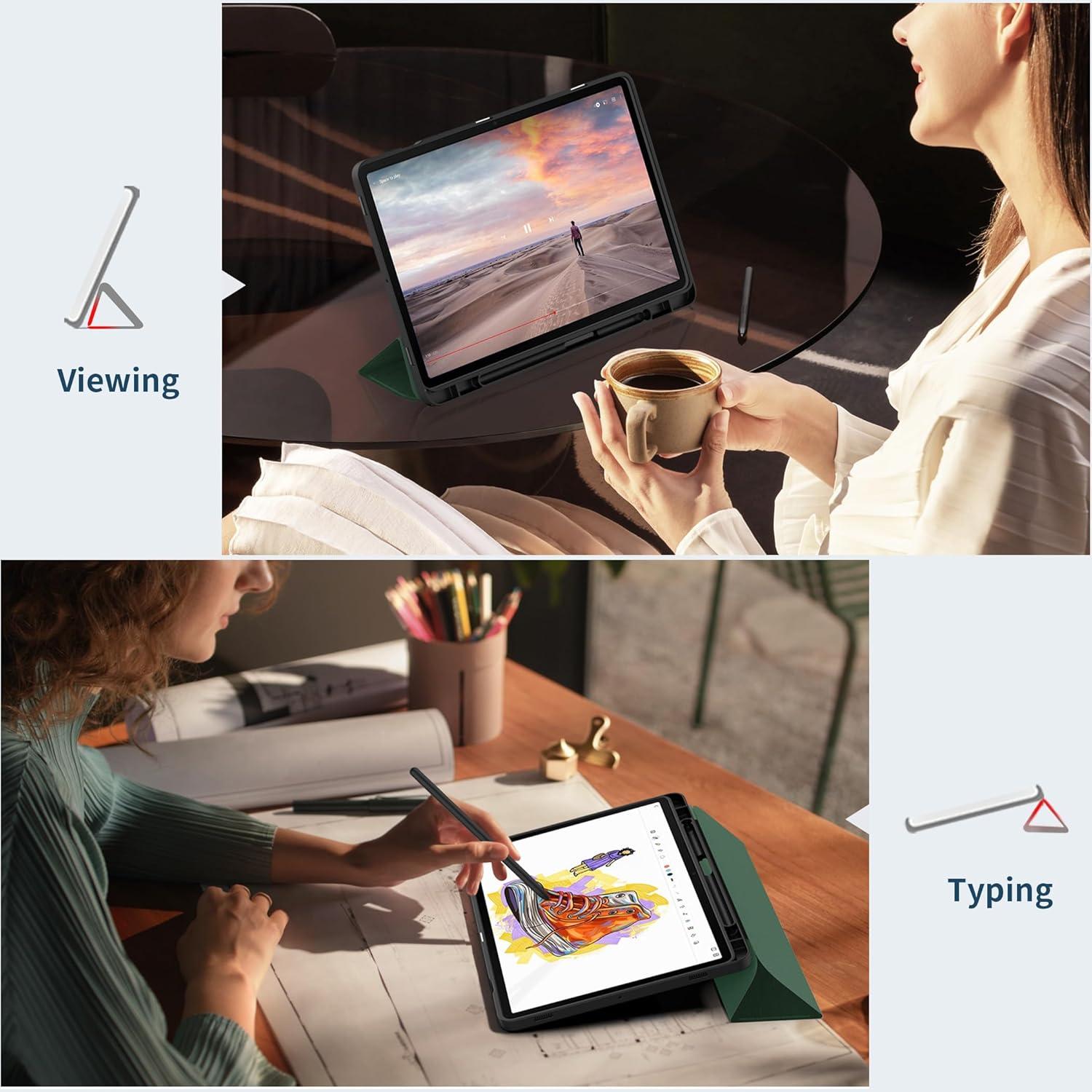 Schutzhülle für Samsung Tab S9 FE 10.9/ S9 2023 mit Ständer - Ultra Slim PU