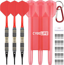 Dartpfeile Kunststoffspitze Softdarts 18g Set 3 Stück inkl. Box
