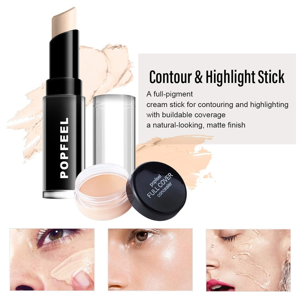 Make-up Set Damen – Komplett Schminkset für Gesicht, Augen & Lippen