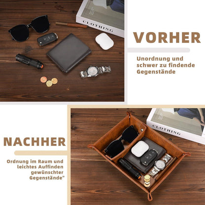 Lederschale Tablett Geschenke für Opa Weihnachten