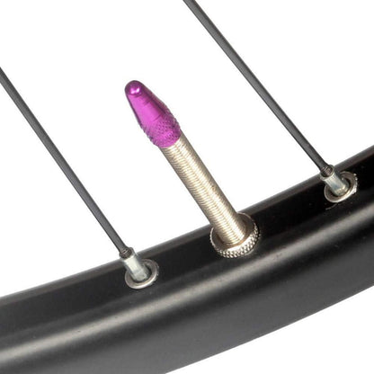 Fahrrad Ventilkappen Staubschutz Violett - Aluminiumlegierung
