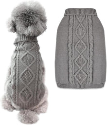 Hundepullover Winter Warmer Rollkragen Strickpullover Hundepulli