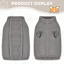 Hundepullover Winter Strickpullover Rollkragen Warme