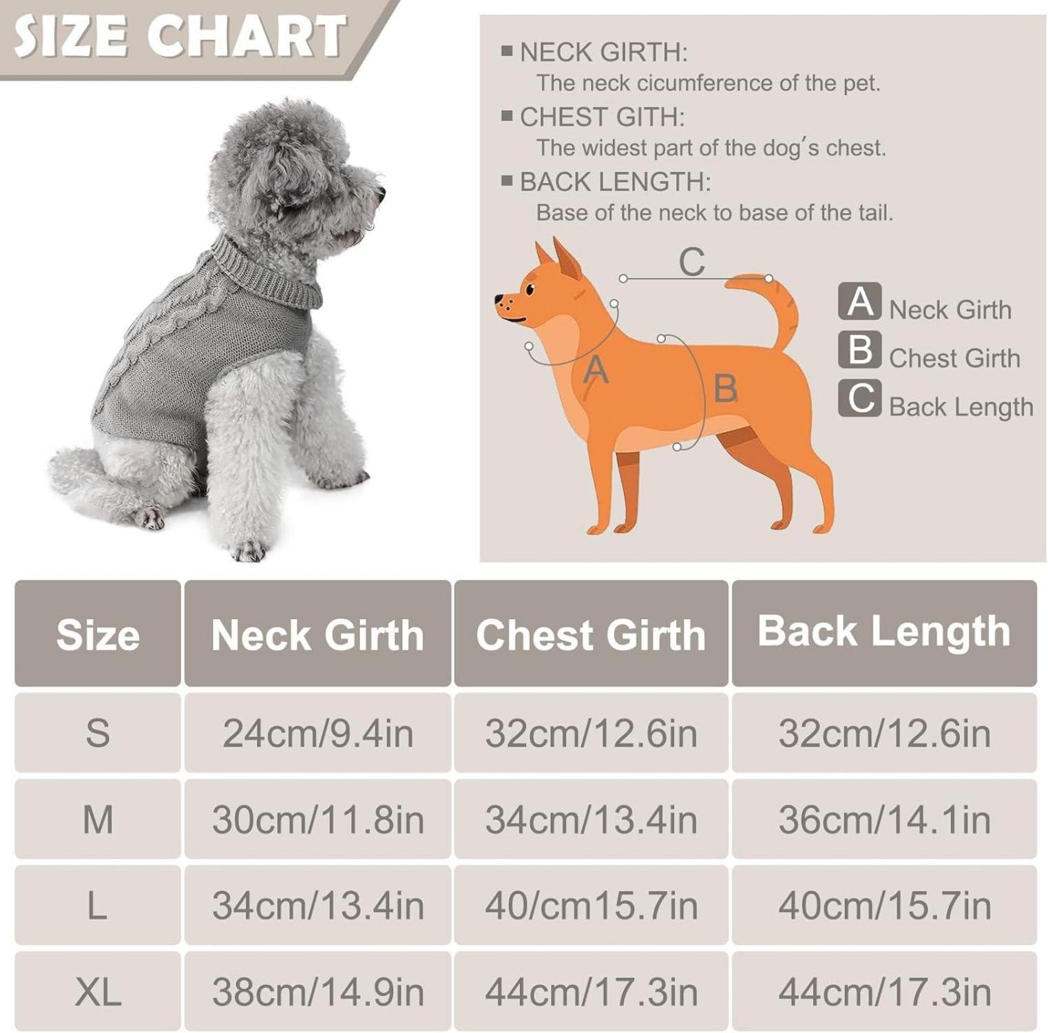 Hundepullover Winter Warmer Rollkragen Strickpullover Hundepulli