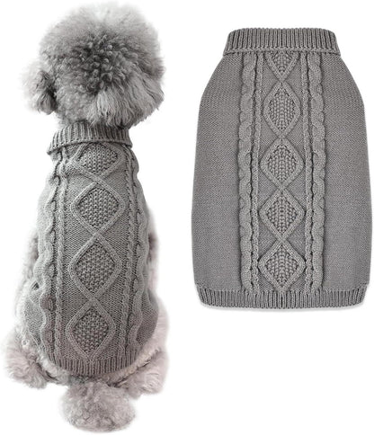 Hundepullover Winter Rollkragen Strickpullover Hunde Pullover Warm