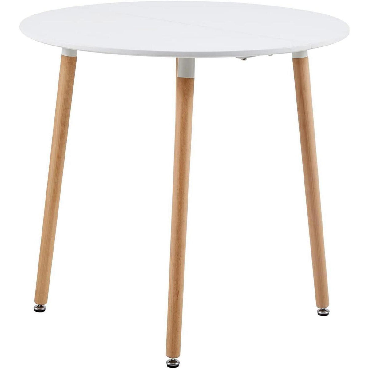 Skandinavisches Essgruppen-Set: 80cm Holztisch & 4 Stühle Schwarz/Grau