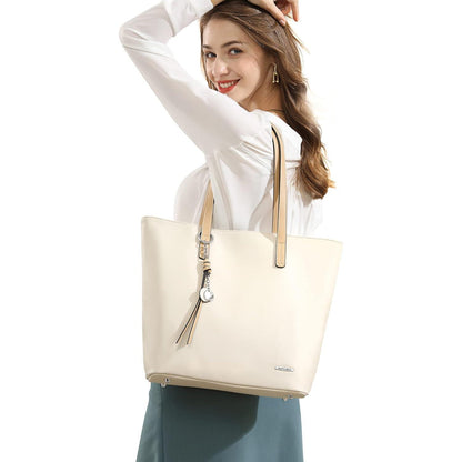 Pomelo Best Damen Handtasche PU Leder Groß mit Streifen