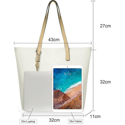 Pomelo Best Damen Handtasche PU Leder Groß mit Streifen