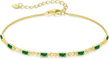 CDE Gold Infinity Armband Zirkonia 925 Sterling Silber 14kFixedSize