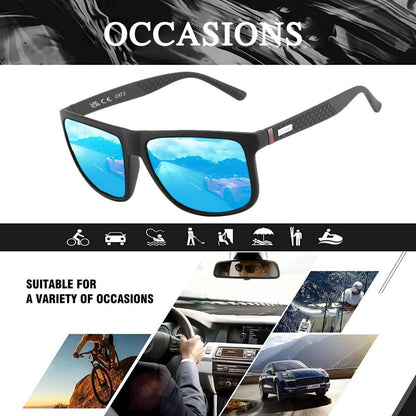 Polarisierte Sonnenbrille Herren/Damen Vintage/Klassisch HD-Pilot Golf Angeln