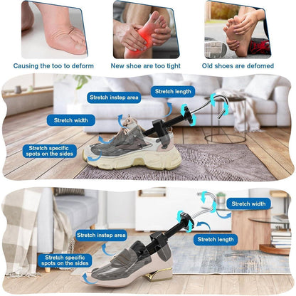 Schuhspanner für Damen & Herren, 4-Wege Schuhdehner verstellbar