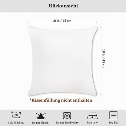 Herbsttiere Kissenbezüge 4er Set 45x45 cm Fuchs Eule Hirsch